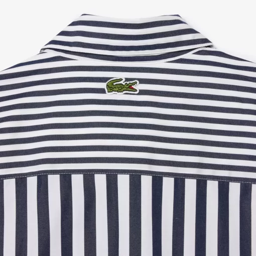 Lacoste Shirts & Tops-Striped Cotton Poplin Shirt