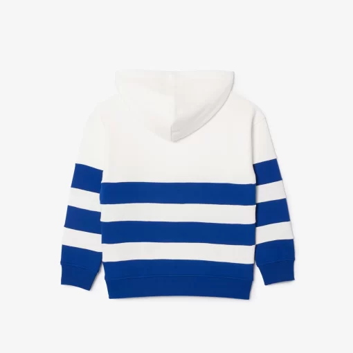 Lacoste Girl Clothing-Striped Fleece Hoodie