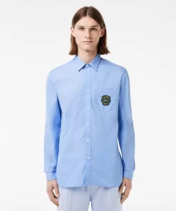 Lacoste Shirts-Striped Shirt With Badge