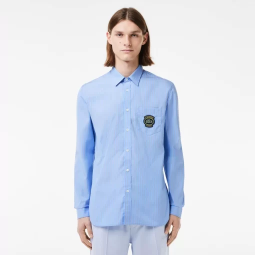 Lacoste Shirts-Striped Shirt With Badge