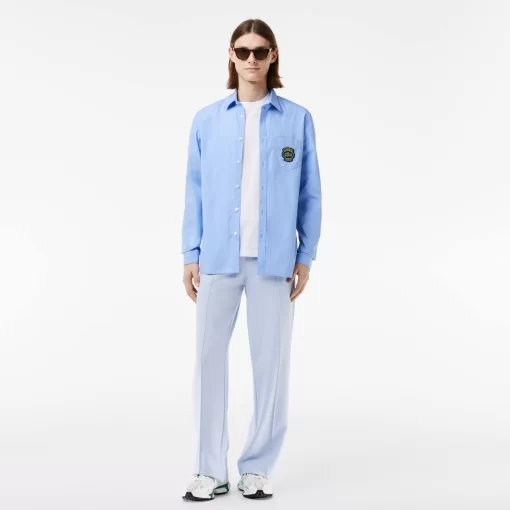 Lacoste Shirts-Striped Shirt With Badge