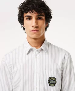 Lacoste Shirts-Striped Shirt With Badge