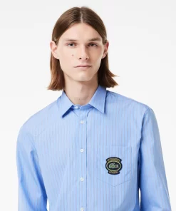 Lacoste Shirts-Striped Shirt With Badge