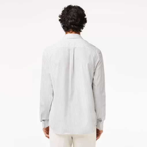 Lacoste Shirts-Striped Shirt With Badge