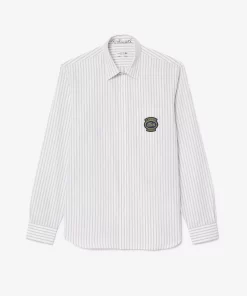 Lacoste Shirts-Striped Shirt With Badge