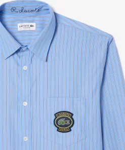 Lacoste Shirts-Striped Shirt With Badge