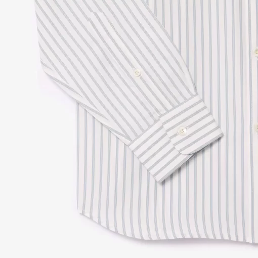 Lacoste Shirts-Striped Shirt With Badge