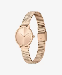 Lacoste Watches-Suzanne 2 Hands Watch Carnation Gold Ip Mesh