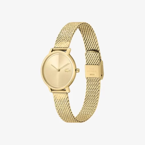 Lacoste Watches-Suzanne 2 Hands Watch Yellow Gold Ip Mesh