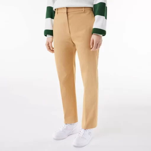 Lacoste Trousers & Shorts-Tapered Cotton Chinos