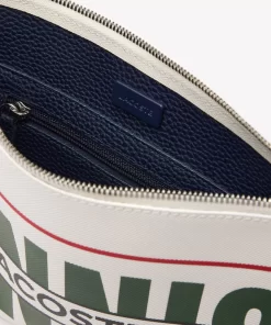 Lacoste Wallets & Small Leather Goods-Tennis Print Coated Canvas Clutch