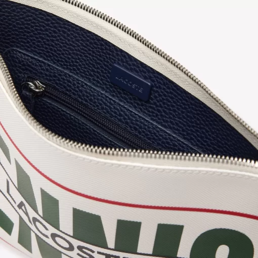 Lacoste Wallets & Small Leather Goods-Tennis Print Coated Canvas Clutch