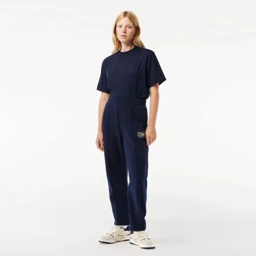 Lacoste Trousers & Shorts-Tennis Print Cotton Jogger Track Pants