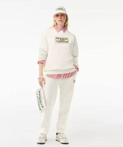 Lacoste Trousers & Shorts-Tennis Print Cotton Jogger Track Pants