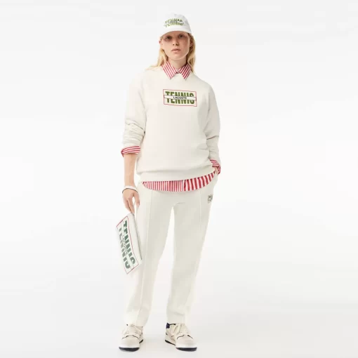 Lacoste Trousers & Shorts-Tennis Print Cotton Jogger Track Pants