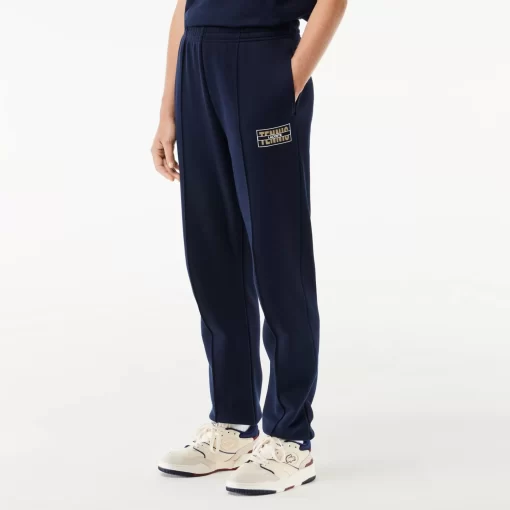 Lacoste Trousers & Shorts-Tennis Print Cotton Jogger Track Pants