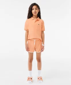 Lacoste Girl Clothing-Terry Cotton Polo Shirt