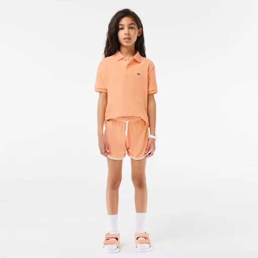 Lacoste Girl Clothing-Terry Cotton Polo Shirt