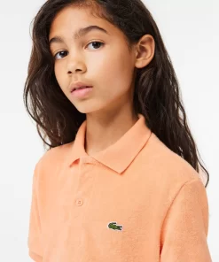 Lacoste Girl Clothing-Terry Cotton Polo Shirt