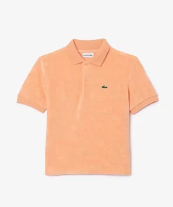 Lacoste Girl Clothing-Terry Cotton Polo Shirt