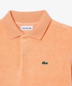 Lacoste Girl Clothing-Terry Cotton Polo Shirt