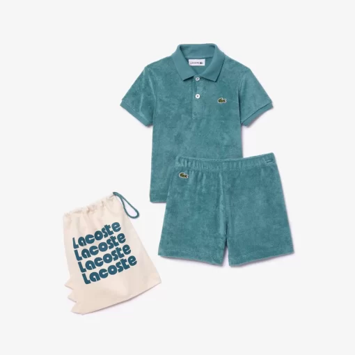 Lacoste Accessories-Terry Polo Shirt And Shorts Gift Set