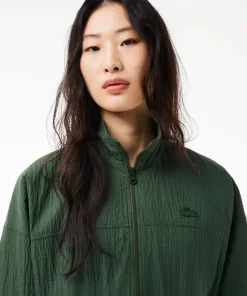 Lacoste Dresses & Skirts-Textured, Belted Zip Neck Jumpsuit