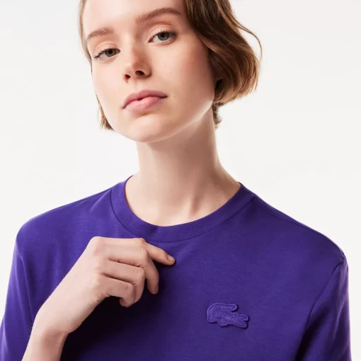 Lacoste T-Shirts-Textured Crocodile T-Shirt