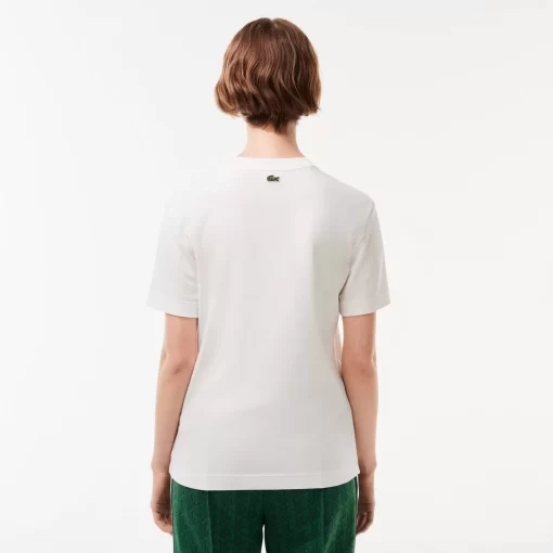 Lacoste T-Shirts-Textured Crocodile T-Shirt