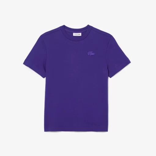 Lacoste T-Shirts-Textured Crocodile T-Shirt