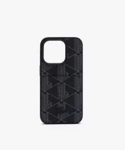 Lacoste Iphone Cases-The Blend Croc Print Iphone 15 Pro Case