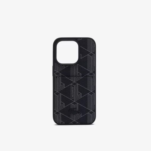 Lacoste Iphone Cases-The Blend Croc Print Iphone 15 Pro Case