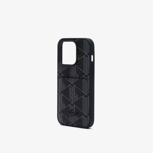 Lacoste Iphone Cases-The Blend Croc Print Iphone 15 Pro Case