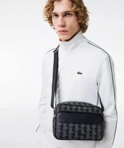 Lacoste Vertical Bags-The Blend Grained Texture Shoulder Bag