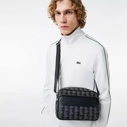 Lacoste Vertical Bags-The Blend Grained Texture Shoulder Bag