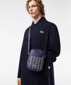 Lacoste Vertical Bags-The Blend Keychain Feature Vertical Shoulder Bag