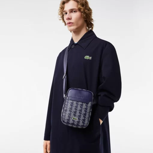 Lacoste Vertical Bags-The Blend Keychain Feature Vertical Shoulder Bag