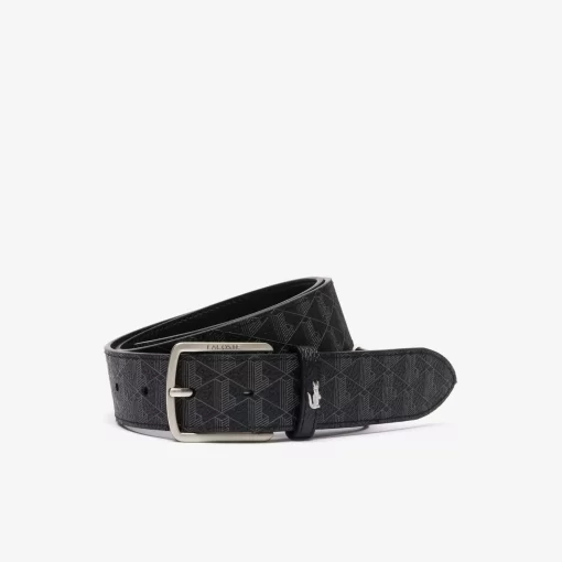 Lacoste Belts-The Blend Monogram Print Belt