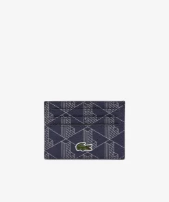 Lacoste Wallets & Small Leather Goods-The Blend Monogram Print Card Holder