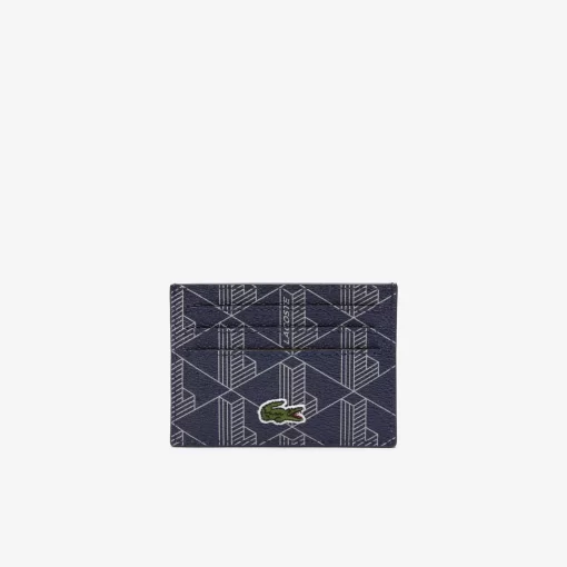 Lacoste Wallets & Small Leather Goods-The Blend Monogram Print Card Holder