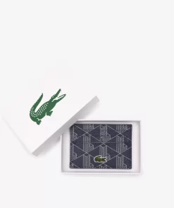 Lacoste Wallets & Small Leather Goods-The Blend Monogram Print Card Holder