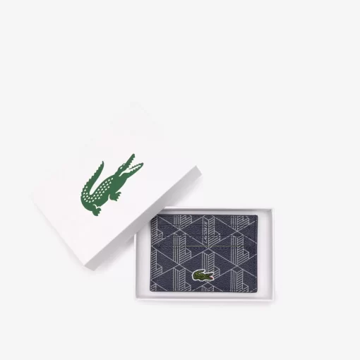 Lacoste Wallets & Small Leather Goods-The Blend Monogram Print Card Holder