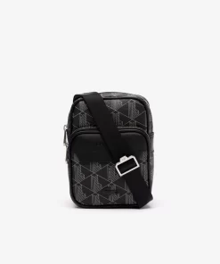 Lacoste Vertical Bags-The Blend Monogram Small Shoulder Bag