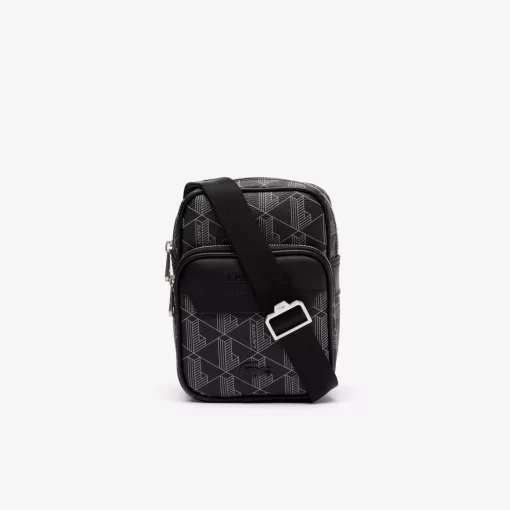 Lacoste Vertical Bags-The Blend Monogram Small Shoulder Bag