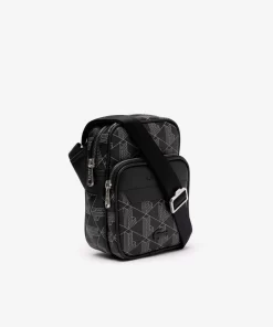 Lacoste Vertical Bags-The Blend Monogram Small Shoulder Bag