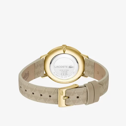 Lacoste Watches-Three Hand Crocorigin Leather Watch