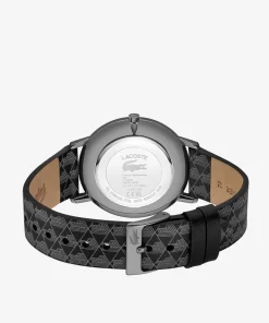 Lacoste Watches-Three Hand Crocorigin Leather Watch