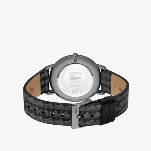 Lacoste Watches-Three Hand Crocorigin Leather Watch