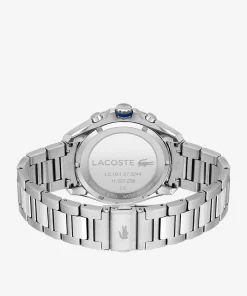 Lacoste Watches-Tiebreaker Chrono Watch -Black With Stainless Steel Bracelet