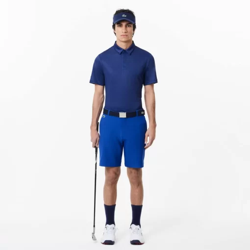 Lacoste Golf-Ultra-Dry Anti-Uv Mini Print Golf Polo Shirt